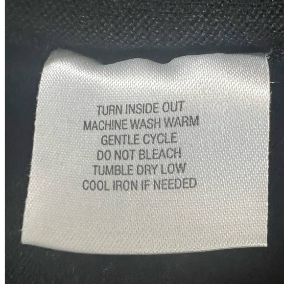 3/$27 NWT Attention V-Neck Wrap Sweater in Black, Embellished Shoulder, Large - Picture 5 of 6